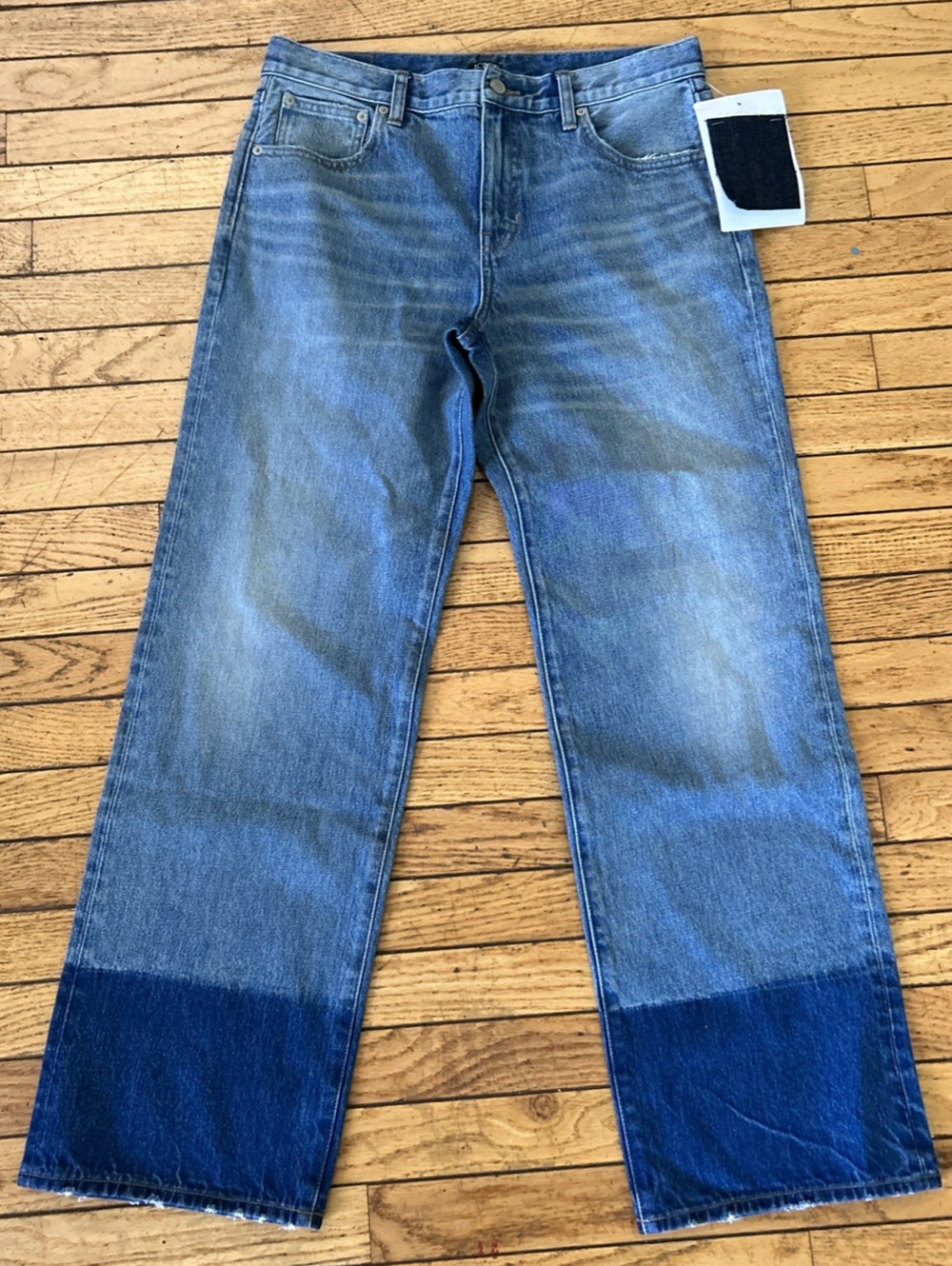 J. Crew Wide Leg Pants Womens Size 28 Light Wash Mid Rise